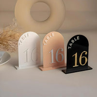 White Acrylic Table Numbers Wedding Table Numbers Good Vibrations