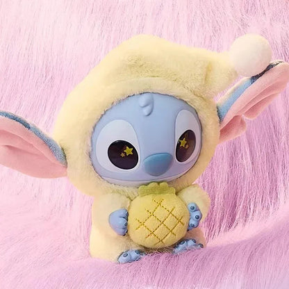 2025 New Stitch Eat Something Before Sleep Series Plush Blind Box Vinyl Toys Cute Doll Mystery Box Bag Hanging Decoration Gift* Good Vibrations