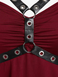 ROSE GAL Womens Plus Size Curve High Low Tank Tops Gothic Sleeveless Strap Tank Top Good Vibrations