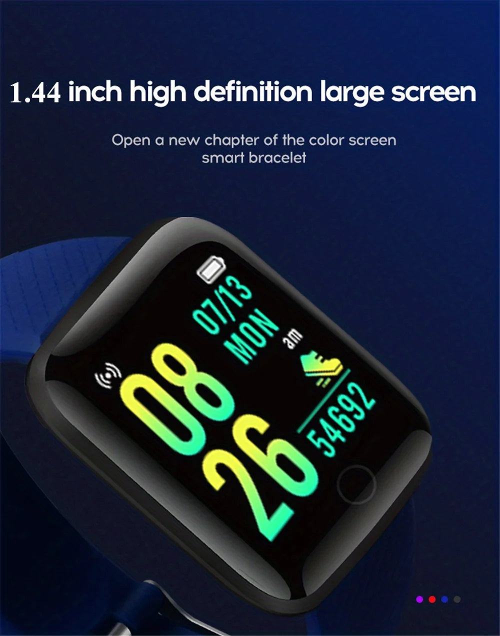 Smart Watches Fitness Bracelet Women Men Bluetooth Connected Phone Music Sports Bracelet Sleep Monitor Y68 Clock Smartwatch D20 Good Vibrations Adult Super Store