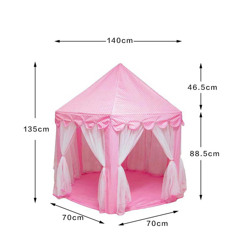 Portable Children's Tent for Kids Tent Toys Girls Princess Castle Tipi Infantil Children's House Vigvam Teepee Baby Tent Gifts Good Vibrations