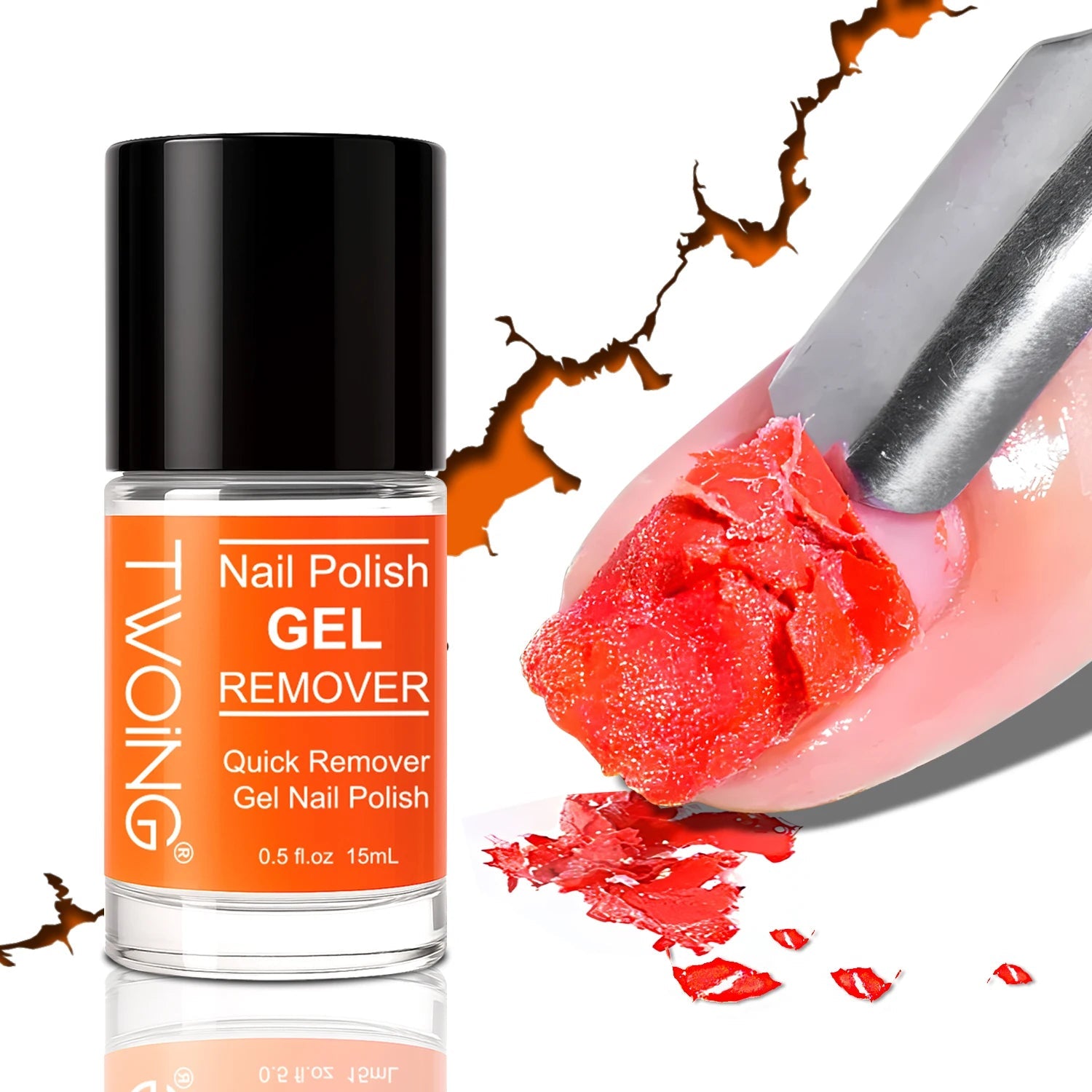 Gel Nail Polish Remover, Quick & Easy Polish Remover In 2-3 Minutes, No Need Soaking Or Wrapping - 0.51oz Good Vibrations