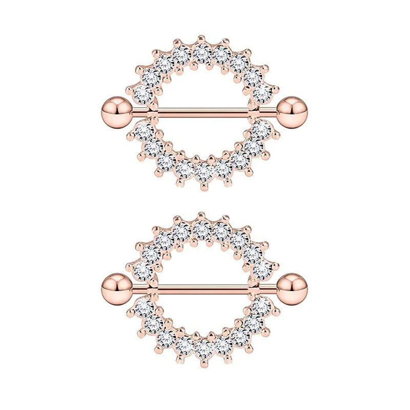 1 Pair Heart Barbell Nipple Ring Piercing Helix Piercing Sexy Nipple Jewelry High Quality Zircon Nipple Rings For Women Oreja Good Vibrations