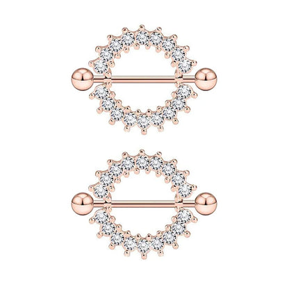 1 Pair Heart Barbell Nipple Ring Piercing Helix Piercing Sexy Nipple Jewelry High Quality Zircon Nipple Rings For Women Oreja Good Vibrations
