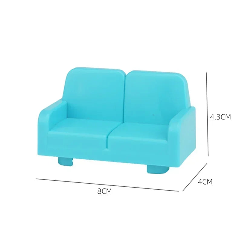 Big Building Blocks Play House Furniture Accessories Indoor Utensil Bed Compatible Large Bricks Assemble Toys Children Kids Gift Good Vibrations