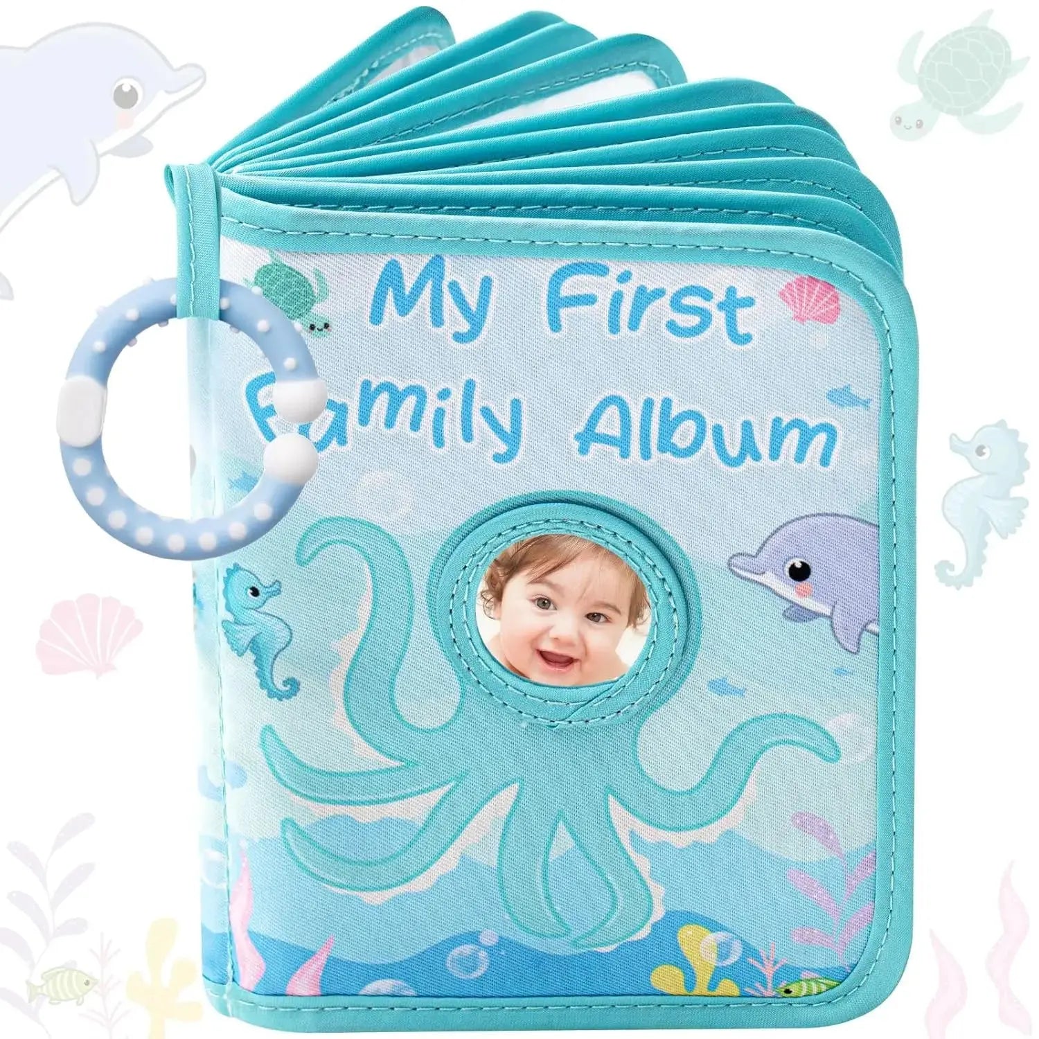 Baby Photo Album My First Photo Book Growth Babies Albums DIY Photography Album Gift for Newborn Toddler Kids Baby Shower Good Vibrations