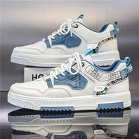 2025 Fashion Men Casual Platform Sneakes LaceUp Trainers Student Sneakes Mens Vulcanized Shoes Tennis Sneakers Good Vibrations