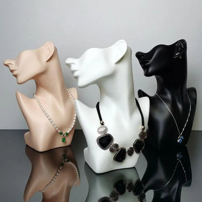 Head Model Face Mannequin Head Jewelry Display Stand Necklace Earring Display Bust Mannequin Head Stand Shop Jewelry Organizer
