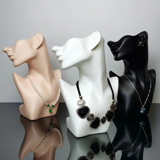 Head Model Face Mannequin Head Jewelry Display Stand Necklace Earring Display Bust Mannequin Head Stand Shop Jewelry Organizer Good Vibrations