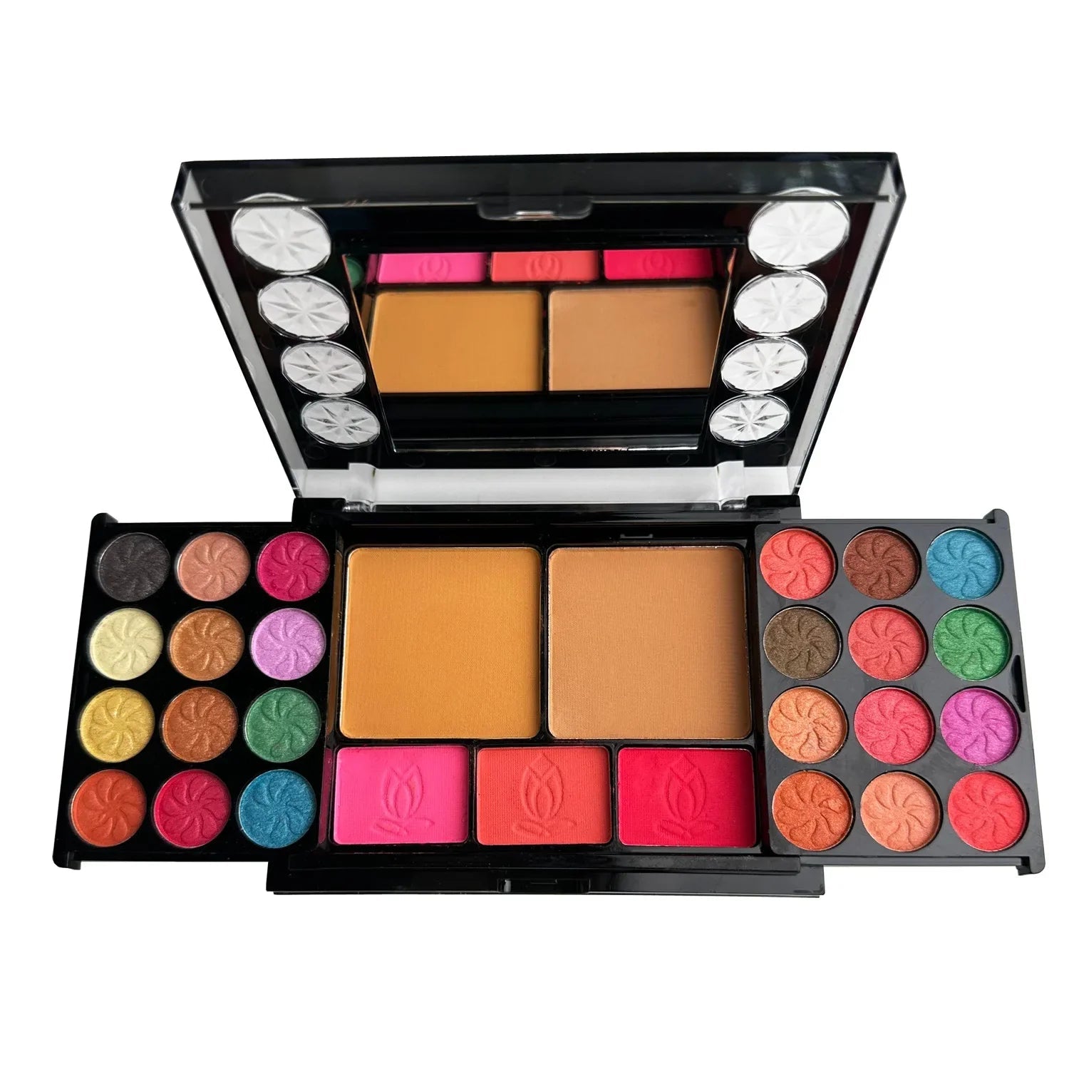 37 Colors Makeup Palette Kit Mini Travel Size Eyeshadow Blush Pressed Powder Lipstick Set Korean Cosmetics Women Waterproof Good Vibrations