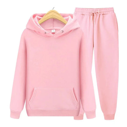 Jogging Women's Tracksuit Casual Women's Sports Suit Loose and Comfortable Daily 2024 Stripe Hoodie Two Piece Set Matching Sets Good Vibrations