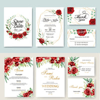 50pcs Personalized Print Wedding Invitation Insert Reception Reply RSVP Wishing Well Table Card Thank You Cards Menu IC101 Good Vibrations