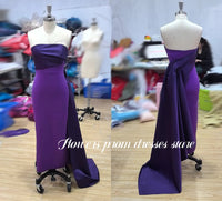 Flowers Prom Satin Evening Dresses Straight Party Dress Pleats Christmas Dress فساتين مناسبة رسمية Customized Good Vibrations