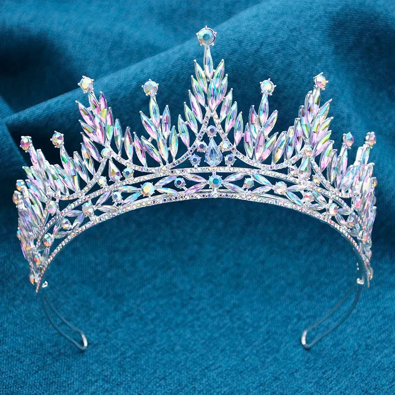 Gorgeous Baroque Crown for Bridal Tiaras Wedding Headwear Prom Diadem Hair Jewelry Prom Pageant Tiaras and Crowns Good Vibrations