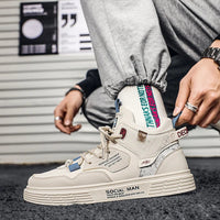 Fashion Trend Running Sneakers for Men Comfort Hard-wearing Athletic Shoes Outdoor Lace-up Tenis Masculino Summer Breathable Good Vibrations