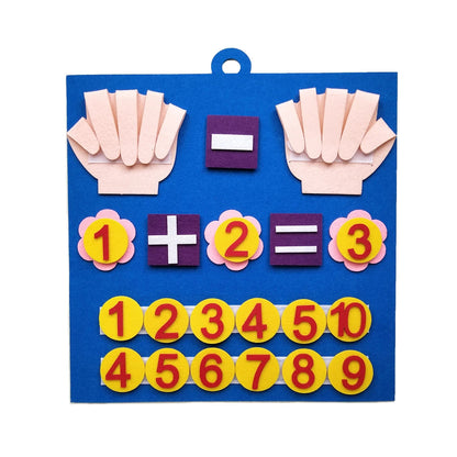Toddler Montessori Toys Felt Finger Numbers Math Toy Children Counting Early Education Learning Game For Kids Intelligence Good Vibrations