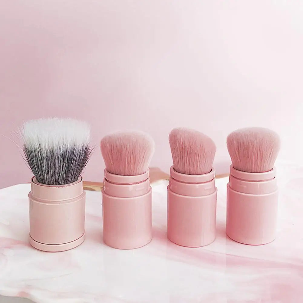 Portable Mini Retractable Blush Brush Soft Loose Powder Foundation Makeup Brush Multi Functional Beauty Makeup Tool Good Vibrations