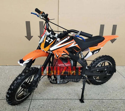 49CC 50CC 4-Stroke ATV OFF-road Gasoline Motorcycle Racing MOTO Dirt Bike Motorbike For Adult Children Boy Girl Child Men Women Good Vibrations
