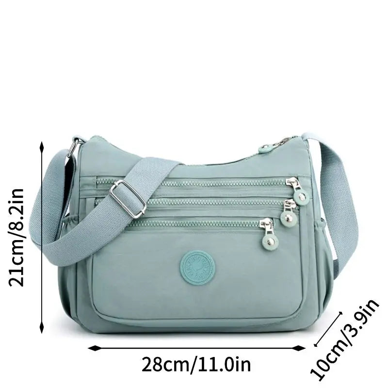 Shoulder Bag Crossbody Bag for Women Messenger Bags Waterproof Nylon Ladies Handbag Good Vibrations