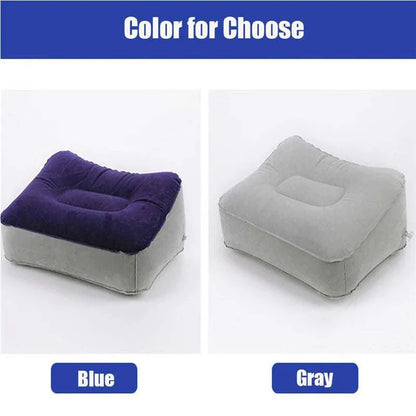 Inflatable adult wedge pillow for couples in blue and gray options.