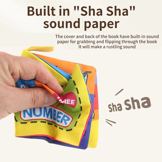 Baby Soft Cloth Book 0-36M Early Learning Toy Parent-child Interactive Montessori Puppet Educational Toy for Boy Girl Kids Gift Good Vibrations