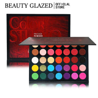 BEAUTY GLAZED Palette Eyeshadow 35 Colors Matte / Shimmer Natural Smokey  Glitter Eyeshadow  Make Up Good Vibrations