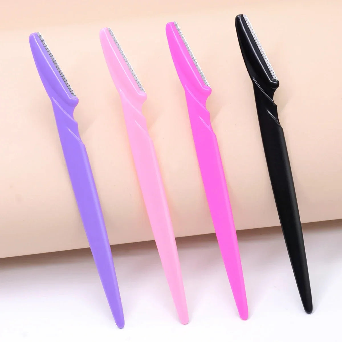 6/12Pcs Mix Color Eyebrow Razor Women Face And Body Safe Trimmer Hair Shaver Eye Brow Remover With Cover Small Makeup Tools Set Good Vibrations