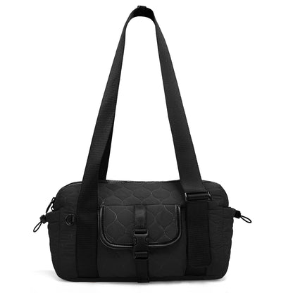 Small Travel Duffle bag Women men,Gym bags with zipper Compartment for Phone Workout Shopping Hospital Handbag Lightweight bag Good Vibrations