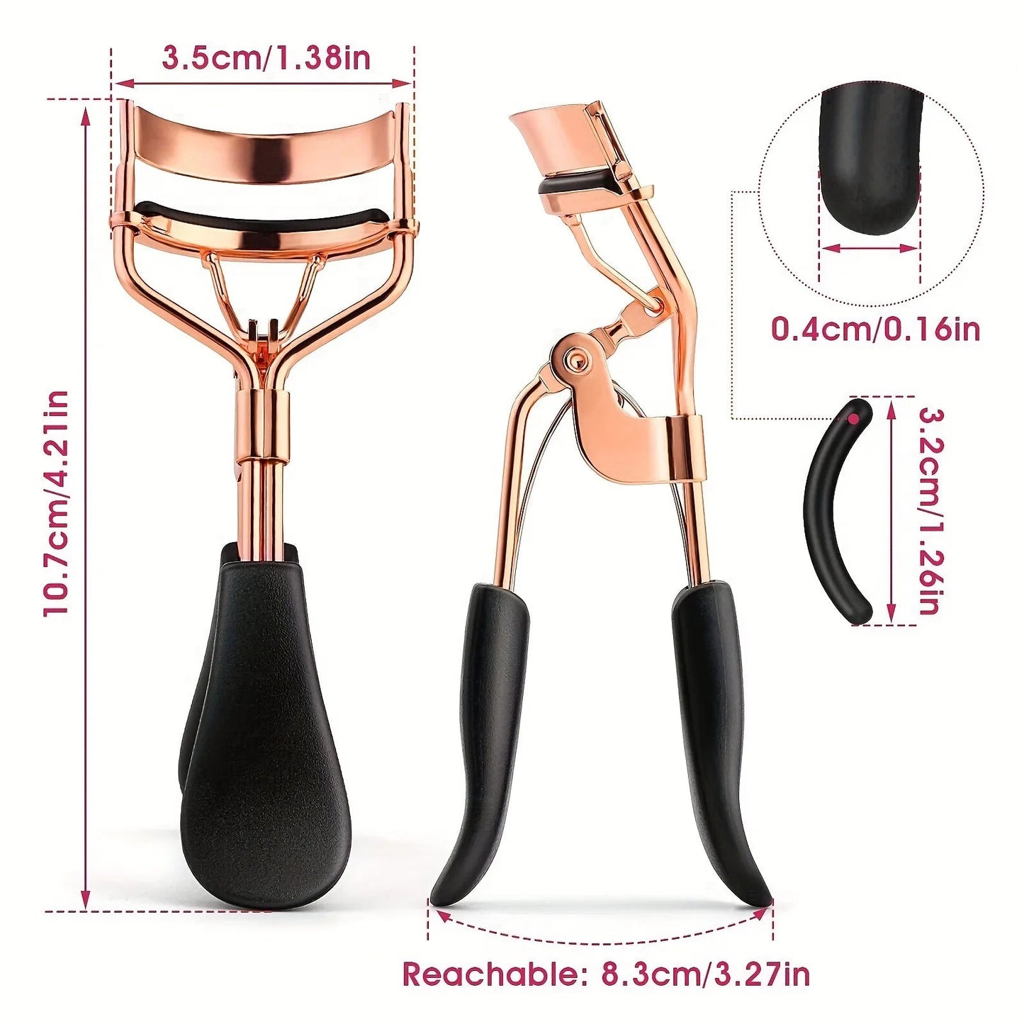 11/16PCS Eyelash Curler with 10pcs Replacement Pads Women Professional Eyelashes Curling Tweezers Clips Lasting Eye Makeup Tools Good Vibrations
