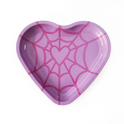 Love-Shaped Cigarette Tray Tobacco Metal Rolling Tray 16.5x18CM Plate Cmoking Smoking Accessories Storage Tray Good Vibrations Adult Super Store