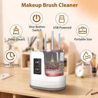 Electric make-up brush cleaner for all beauty make-up brush sets, contour, eyeshadow, blush brushes, concealer foundation Good Vibrations