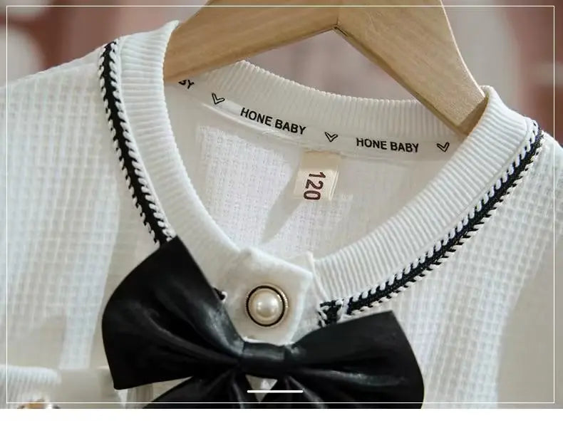 Girls Clothes Sets Spring Autumn Blouses Tops + Pants Outfits For Children Clothes Set Sweet Kids Clothing  4 6 9 T2Pcs Good Vibrations