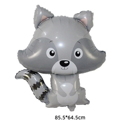 Woodland Animals Birthday Decoraiton Balloon Fox Hedgehog Raccoon Deer Bear Helium Foil Balloons Forest Theme Party Decor Good Vibrations