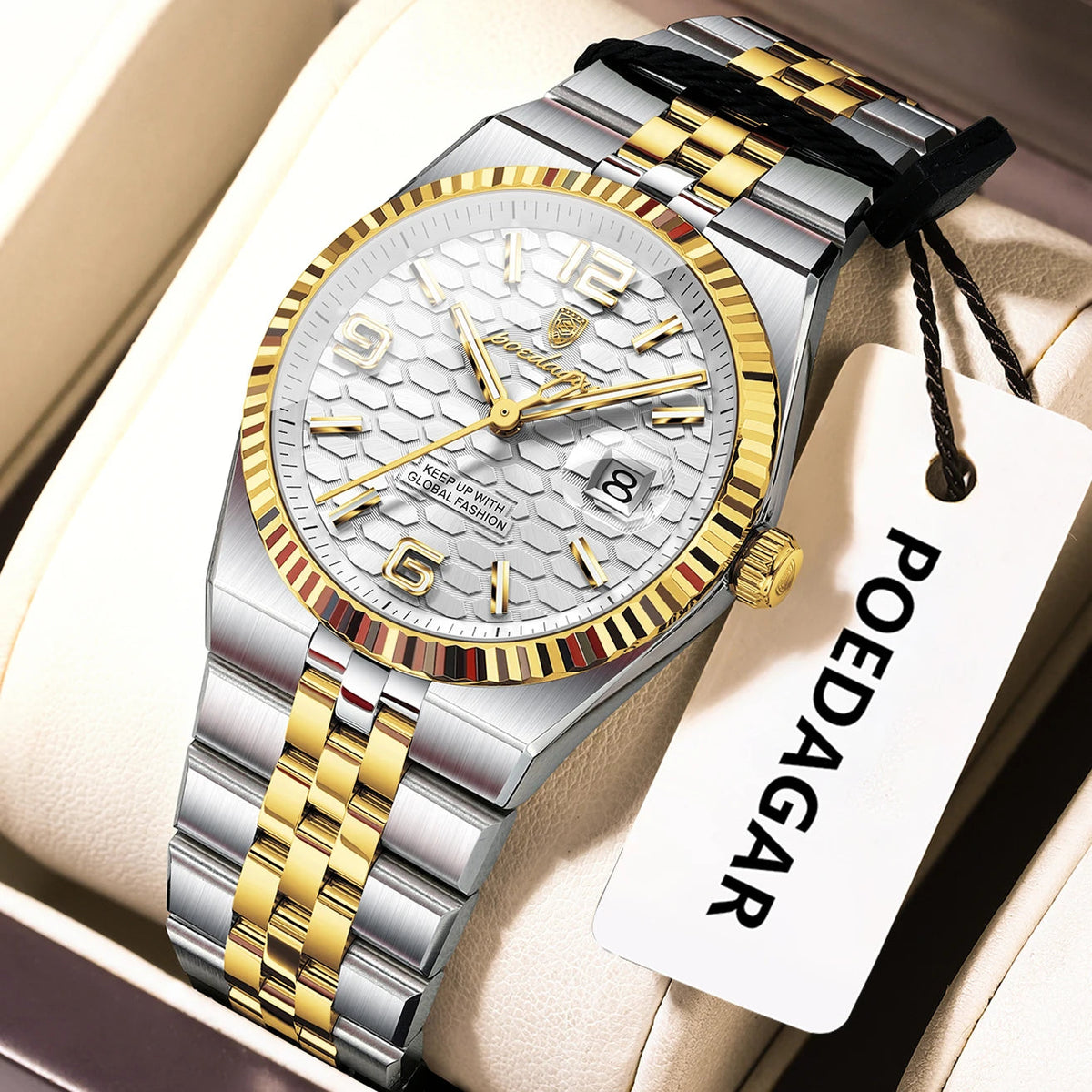 POEDAGAR Elegant Women's Watches High Quality Luxury Watch For Ladies Luminous Waterproof Date Women Quartz WristWatch Reloj+Box Good Vibrations