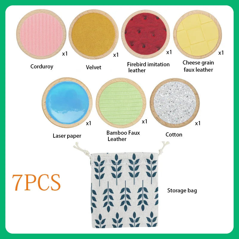 Children Sensory Toys Tactile Board Matching Game Tactile Classification Color Cognition Parish Memory Training Montessori Toys Good Vibrations