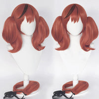 Uma Musume Nice Nature Cosplay Wig Uma Musume Pretty Derby Red Brown Detachable Ponytails Wig with Bangs + Free Wig Cap Good Vibrations