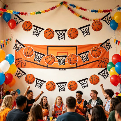 Basketball Party Banner Decor Basketball Hoop Banner Garland Decor Happy Birthday Decor Basketball Birthday Decoration Banner Good Vibrations