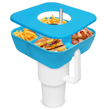 New Silicone Snack Bowl with Cover for Stanley 40oz Divided Snack Tray 4 Divided Snack Plates Stanley Cup Accessories 1PC Good Vibrations