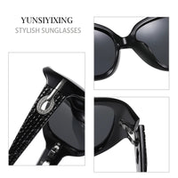 YSYX Polarized Women's Sunglasses Brand Designer Sun Glasses Fashion Classic Big Frame Glass Female Vintage Oculos De Sol ST2012 Good Vibrations
