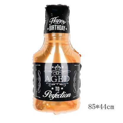 Whiskey Birthday Party Decorations Balloons Hanging Swirls Tablecloth Beers 30th 40th 50th Whiskey Birthdayy Party Decorations Good Vibrations