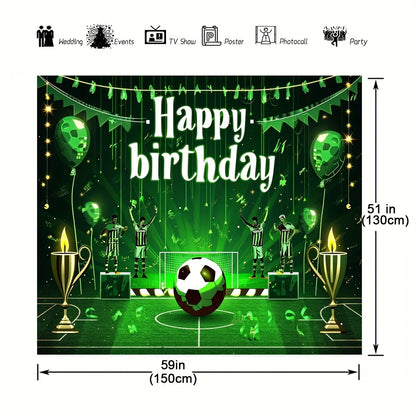 Birthday Party Background Football Field Photo Background Football Theme Birthday Party Decoration Good Vibrations