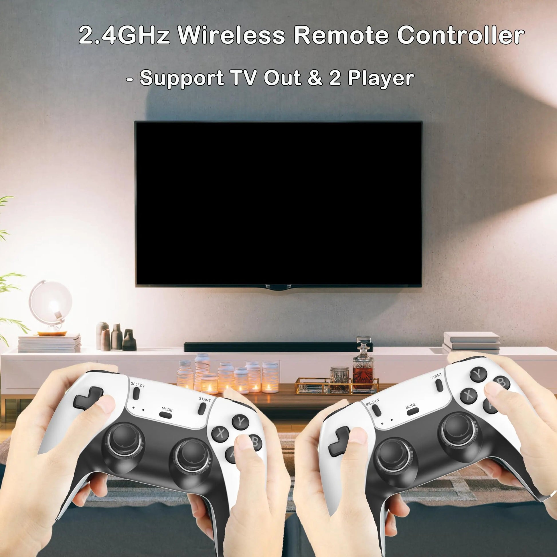 M15 Video Game Console 4K TV Retro Game Console 64G Built in 20000 Games Wireless Controller Gamepad Retro Handheld Game Console Good Vibrations