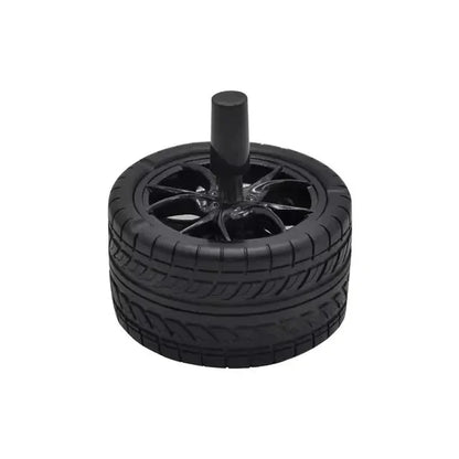 New Creative Tyre Hub Rotating Style Fashion Ash Tray Alloy Round Smokeless Press Up Ashtray portable ashtray Good Vibrations Adult Super Store