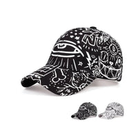 Fashion New Graffiti eyes Luminous cap Hip hop Cap Hats for men women Vintage flat hat Baseball Cap 70014 Good Vibrations