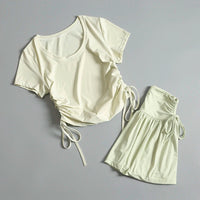 Fitness suit for women in summer quick-drying high-end fashion sexy and beautiful professional morning jogging training Good Vibrations