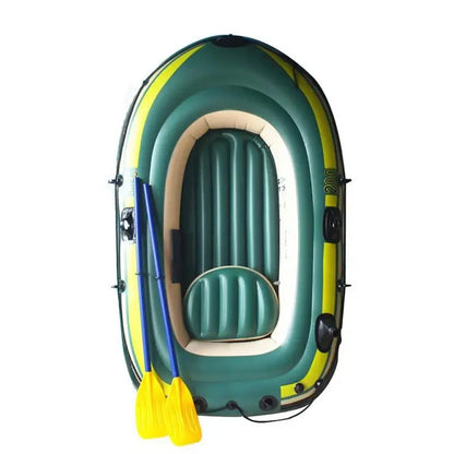 PVC Inflatable Boat Foldable InfLatable Fishing Boat Rafting Fishing Boat Heavy Duty Fishing Drifting Inflatable PVC Boat Set Good Vibrations