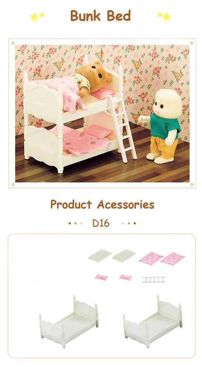 1:12 Miniature Furniture Forest Family Kitchen Toy Dining Table Dollhouse Accessories Bathroom Pretend Play For Girl Gifts Toys Good Vibrations