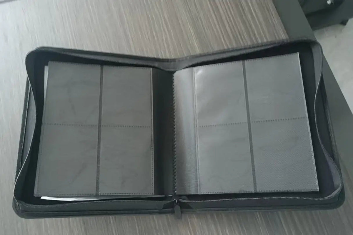 Homefish 4‑Pocket Toploader Binder Album, Holds 160 Cards, Card Binder For Trading Sports Cards, Fit 3 x 4 Inch Toploaders Good Vibrations