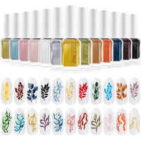 KADS 24 Colors Stamping Nail Polish Black White Gold Silver Nail Art Printing Varnish for Stamp Plate Nail Polish Lacquers Good Vibrations
