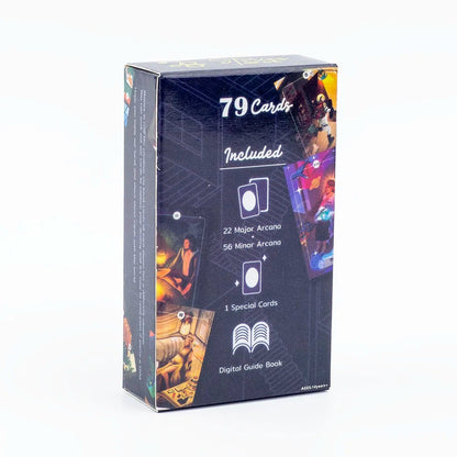 Meaning Tarot Cards 78 Cards Deck English Visions Divination Edition Board Game for Beginners Pocket Size Tarot Learning Deck Good Vibrations